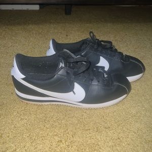 Black and White running shoes